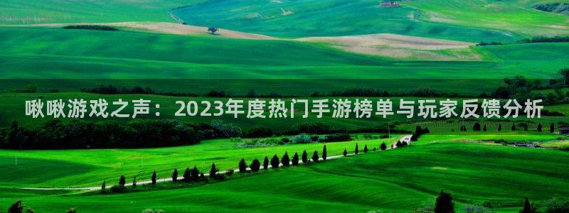 极悦娱乐平台登录：啾啾游戏之声：2023年度热门手游榜单与玩